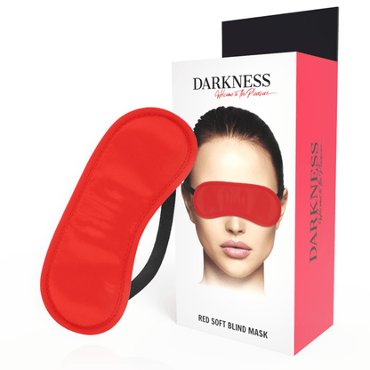 DARKNESS - STRAIGHT RED MASK - Kink&Play