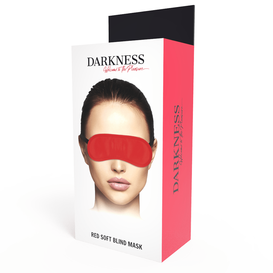DARKNESS - STRAIGHT RED MASK - Kink&Play