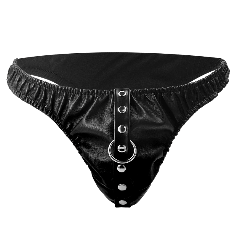 DARKNESS - SUBMISSION THONG WITH METAL CHAIN - Kink&Play