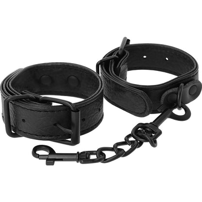 DARKNESS - WIDE THIN TEXTURED HANDCUFFS - Kink&Play