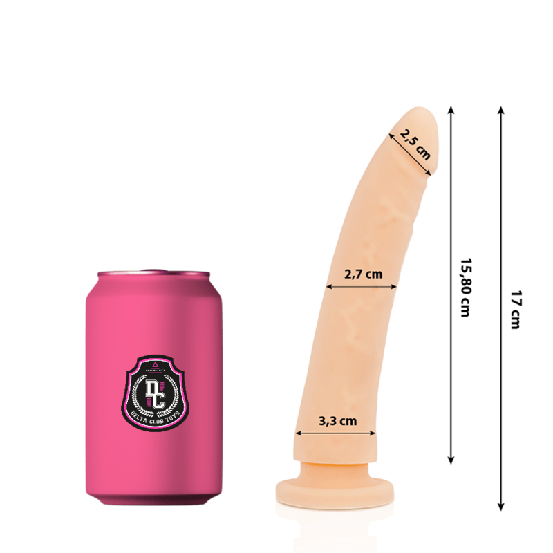 DELTA CLUB - TOYS DILDO NATURAL MEDICAL SILICONE 17 CM - O - 3 CM - Kink&Play