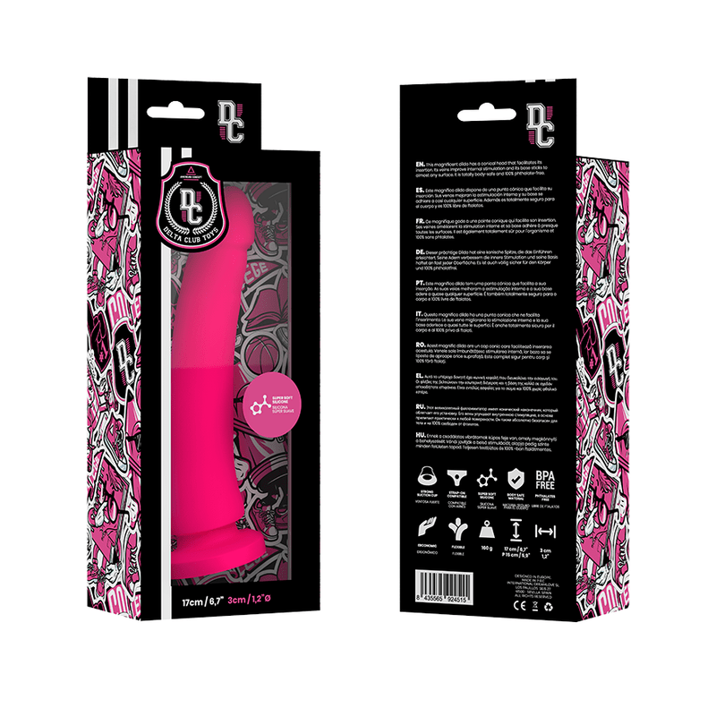 DELTA CLUB - TOYS PINK DILDO MEDICAL SILICONE 17 CM - O - 3 CM - Kink&Play