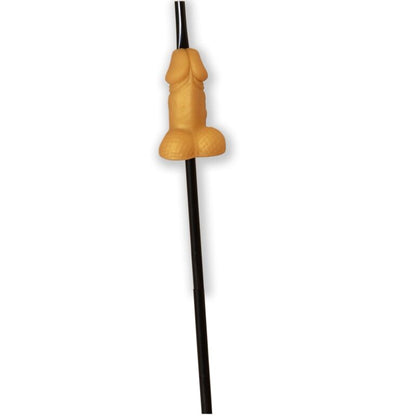 DIABLO PICANTE - GOLDEN PENIS SHAPED STRAW - Kink&Play