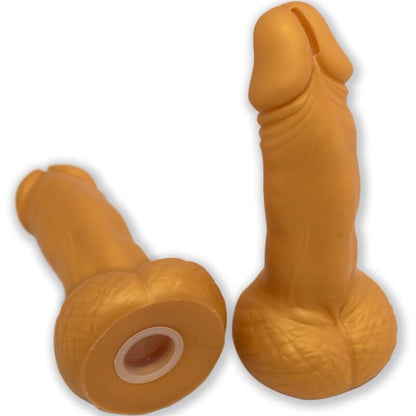 DIABLO PICANTE - PENIS SHAPED PIGGY BANK 22.5 CM GOLD - Kink&Play