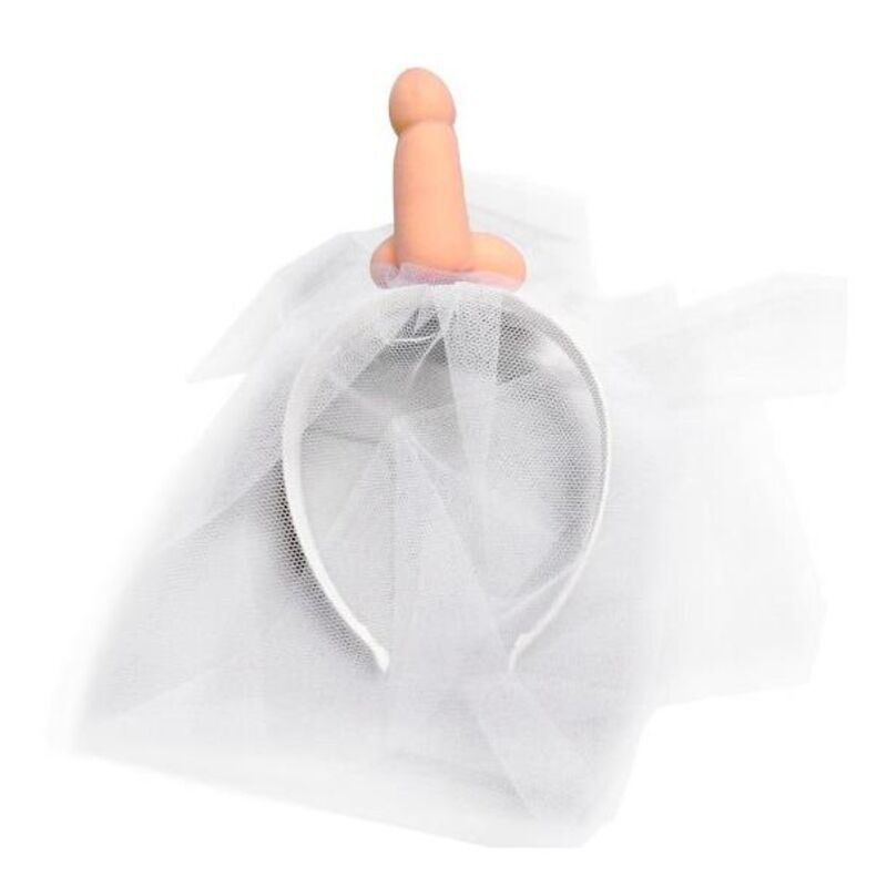 DIABLO PICANTE - WHITE BRIDAL VEIL WITH PENIS - Kink&Play