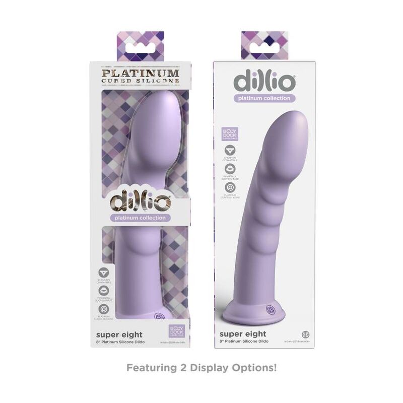 DILLIO - SUPER EIGHT 20,32 CM VIOLET - Kink&Play