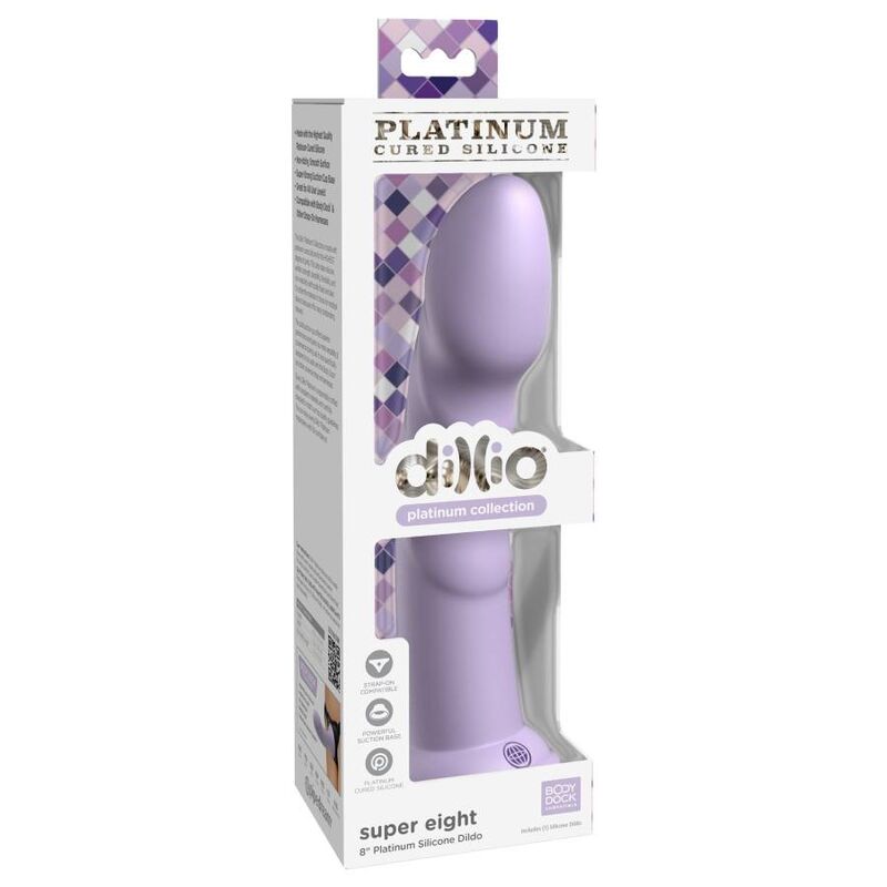 DILLIO - SUPER EIGHT 20,32 CM VIOLET - Kink&Play