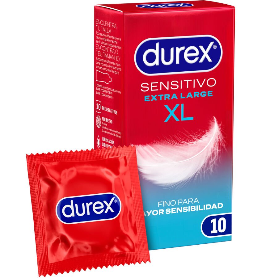 DUREX - SENSITIVE XL CONDOMS 10 UNITS - Kink&Play
