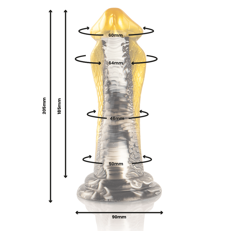 EPIC - DRAKON DILDO YELLOW COBRA - Kink&Play