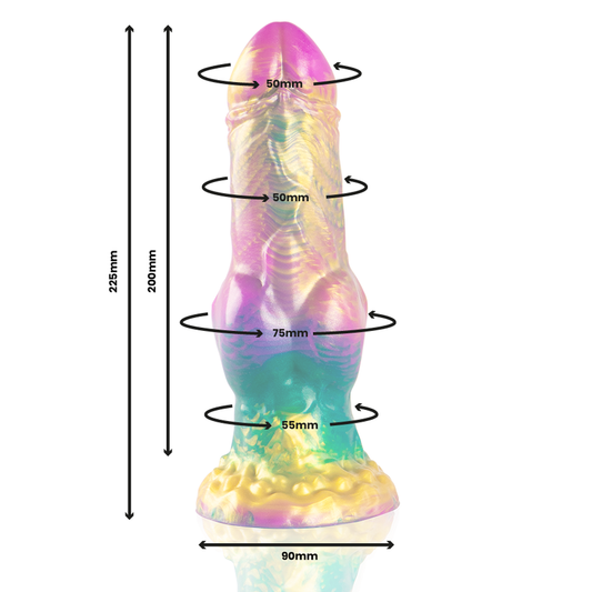 EPIC - IRIS DILDO WITH RAINBOW TESTICLES OF PLEASURE - Kink&Play