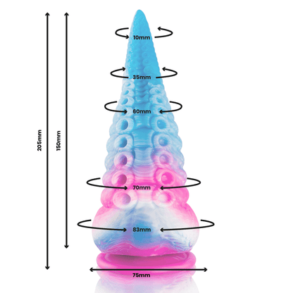 EPIC - PHORCYS BLUE TENTACLE DILDO BIG SIZE - Kink&Play