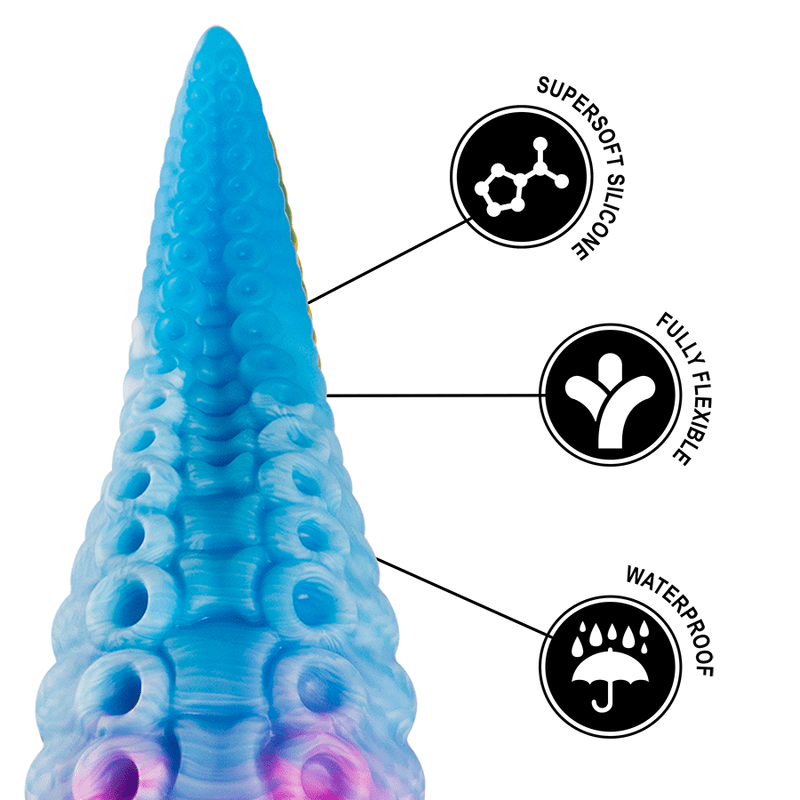EPIC - PHORCYS BLUE TENTACLE DILDO SMALL SIZE - Kink&Play