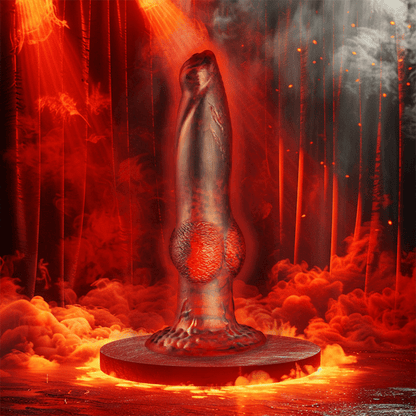 EPIC - PROMETHEUS DILDO TITAN IN FLAMES RECHARGEABLE REMOTE CONTROL - Kink&Play