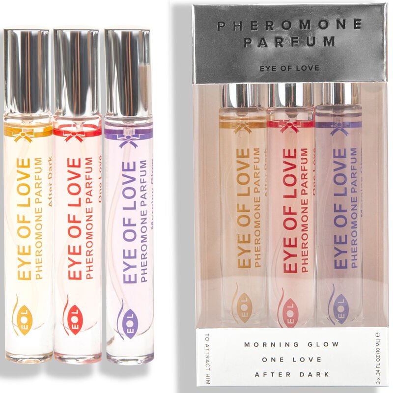EYE OF LOVE - EOL PHR PARFUM 10 ML SET/3 - MORNING GLOW, ONE LOVE, AFTER DARK - Kink&Play