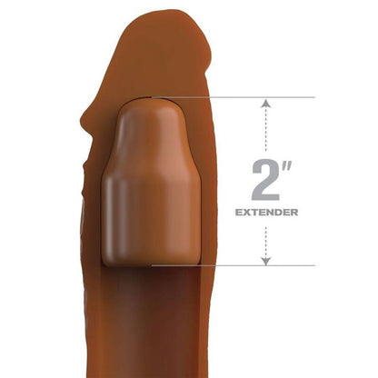 FANTASY X - TENSIONS - PIPEDREAMS SLEEVE 20,32 CM + 5,00 CM INCH PLUG CARAMEL - Kink&Play
