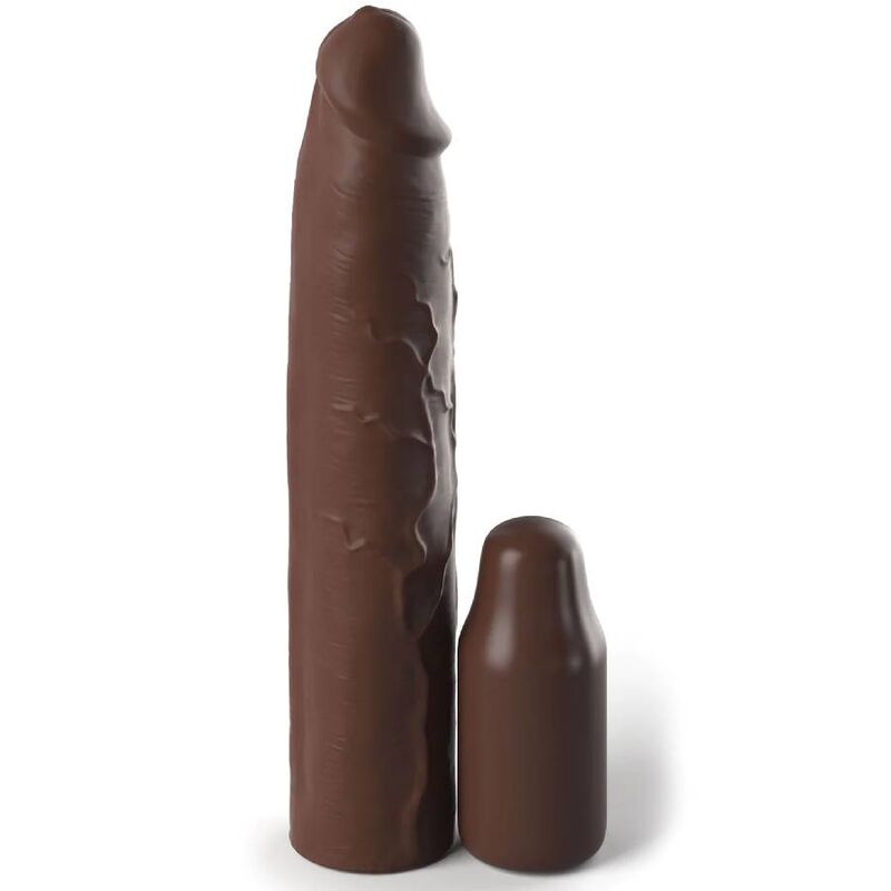 FANTASY X - TENSIONS - PIPEDREAMS SLEEVE 22,86 CM + 7,62 CM PLUG BROWN - Kink&Play