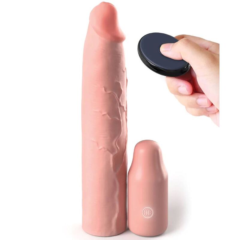 FANTASY X - TENSIONS - PIPEDREAMS SLEEVE 22,86 CM + 7,62 CM PLUG REMOTE SKIN - Kink&Play