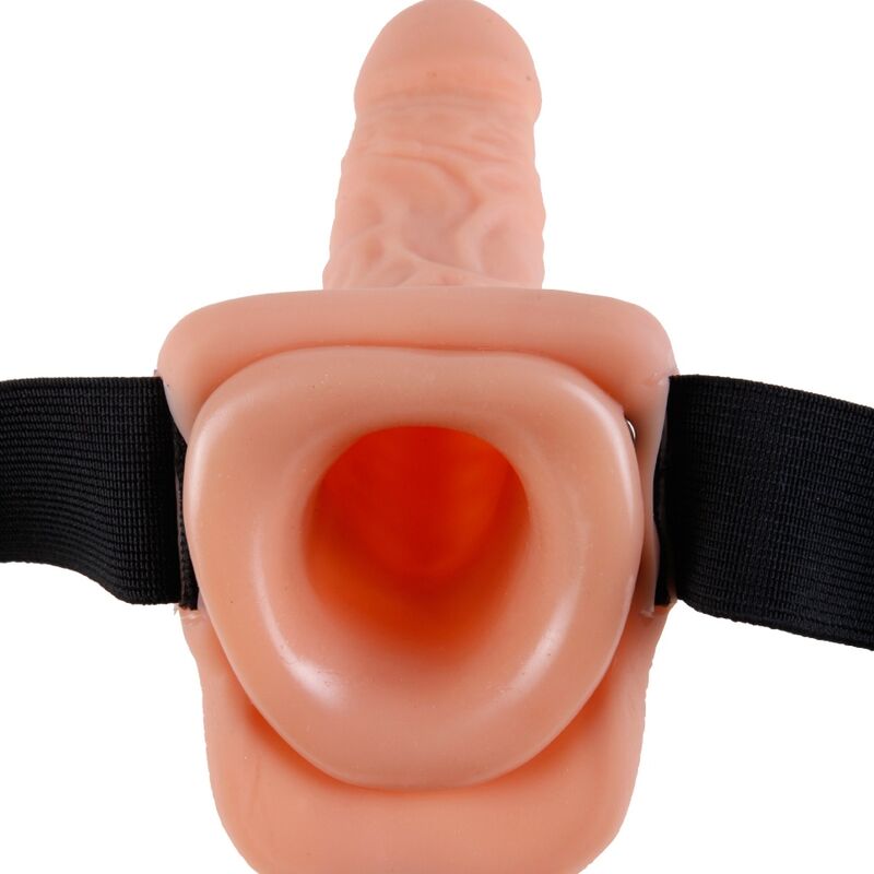FETISH FANTASY SERIES - ADJUSTABLE HARNESS REMOTE CONTROL REALISTIC PENIS WITH TESTICLES 17.8 CM - Kink&Play