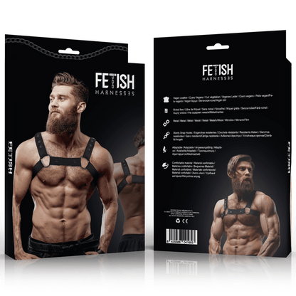 FETISH SUBMISSIVE ATTITUDE - ADJUSTABLE NEOPRENE CHEST SPORTS HARNESS FOR MEN - Kink&Play