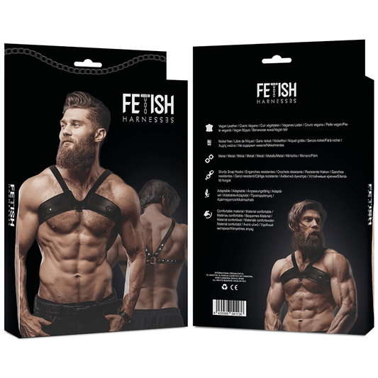 FETISH SUBMISSIVE ATTITUDE - MENS BRIGADE ECO - LEATHER CHEST HARNESS - Kink&Play