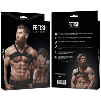 FETISH SUBMISSIVE ATTITUDE - MENS BRIGADE ECO - LEATHER CHEST HARNESS - Kink&Play