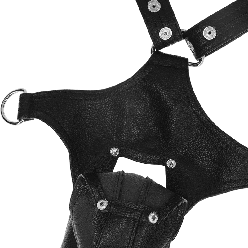 FETISH SUBMISSIVE ATTITUDE - MENS ECO - LEATHER JOCK STRAP HARNESS - Kink&Play