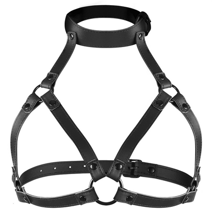 FETISH SUBMISSIVE BONDAGE - ADJUSTABLE CHEST HARNESS - Kink&Play