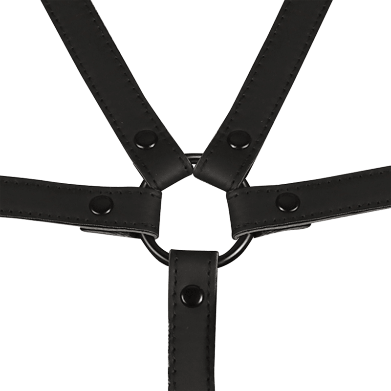 FETISH SUBMISSIVE BONDAGE - ADJUSTABLE HARNESS TORSO AND ARMS - Kink&Play
