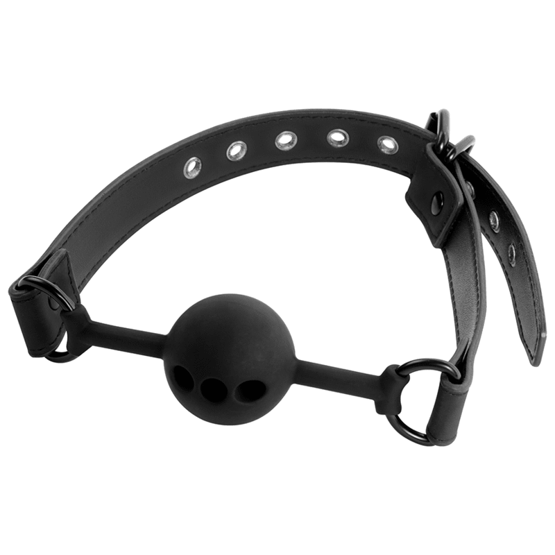 FETISH SUBMISSIVE BONDAGE - BREATHABLE SILICONE BALL GAG - Kink&Play