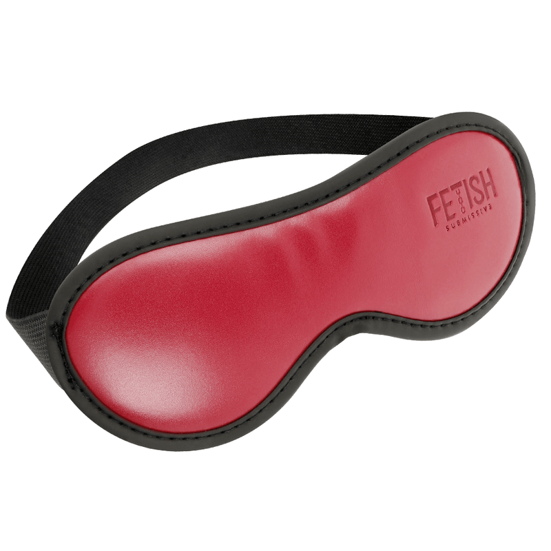 FETISH SUBMISSIVE DARK ROOM - VEGAN LEATHER MASK WITH NEOPRENE LINING - Kink&Play
