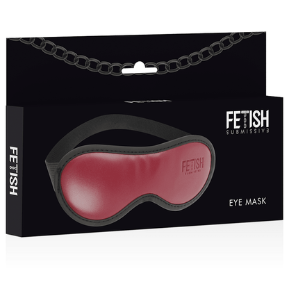 FETISH SUBMISSIVE DARK ROOM - VEGAN LEATHER MASK WITH NEOPRENE LINING - Kink&Play