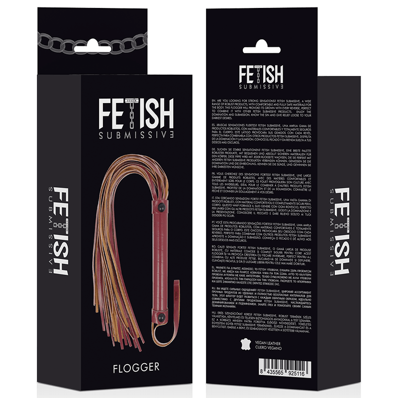 FETISH SUBMISSIVE DARK ROOM - VEGAN LEATHER WHIP - Kink&Play