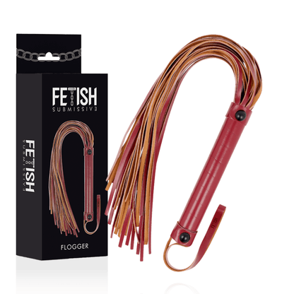 FETISH SUBMISSIVE DARK ROOM - VEGAN LEATHER WHIP - Kink&Play