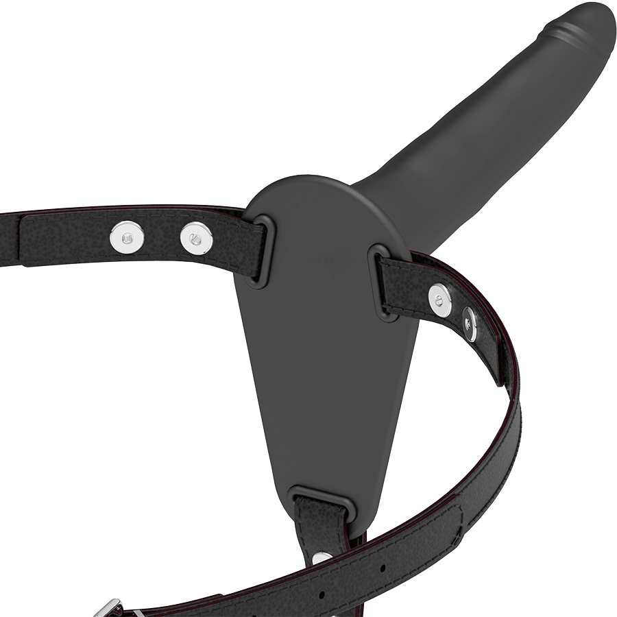 FETISH SUBMISSIVE HARNESS - BLACK SILICONE 15 CM - Kink&Play