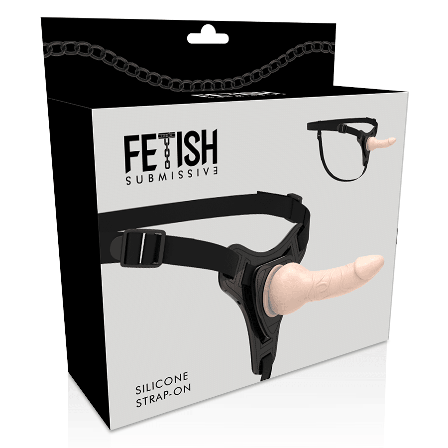 FETISH SUBMISSIVE HARNESS - FLESH REALISTIC SILICONE 16 CM - Kink&Play