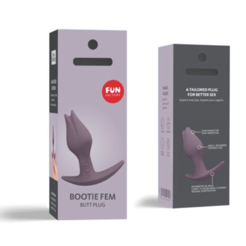FUN FACTORY - BOOTIE FEM FEMALE BUTT ANAL PLUG DARK TAUP - Kink&Play
