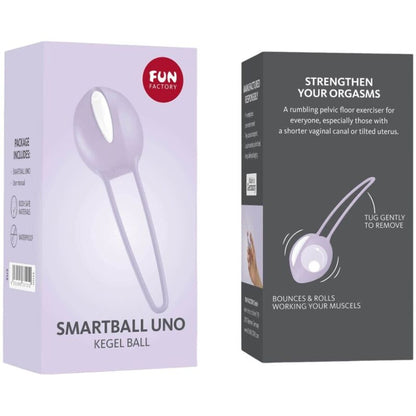 FUN FACTORY - SMARTBALL UNO PELVIC BALL WHITE / PASTEL LILAC - Kink&Play