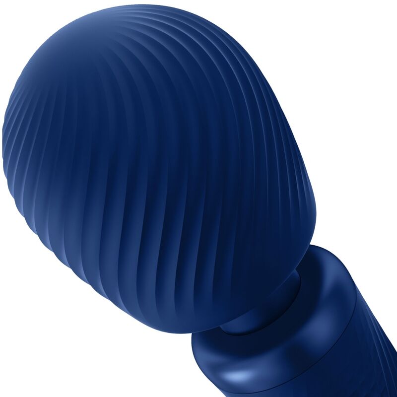 FUN FACTORY - VIM SILICONE RECHARGEABLE VIBRATING WEIGHTED RUMBLE WAND MIDNIGHT BLUE - Kink&Play