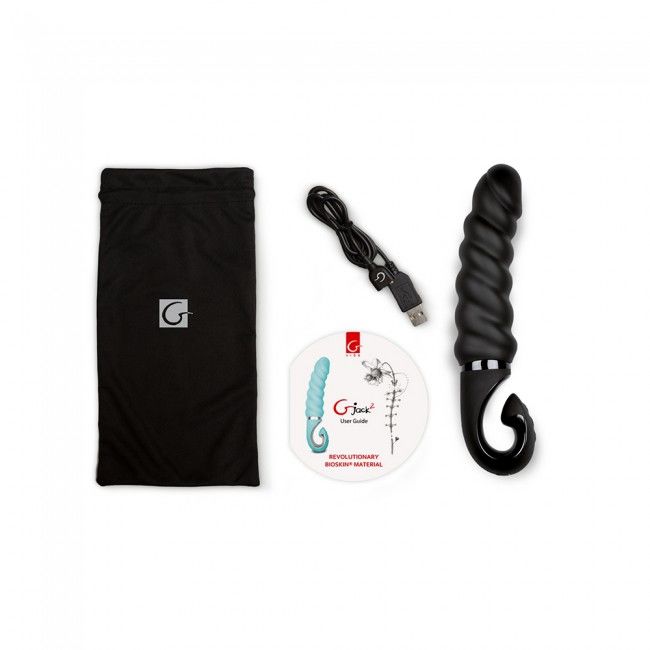 G - VIBE - G - JACK 2 - BLACK VIBRATING DILDO - Kink&Play