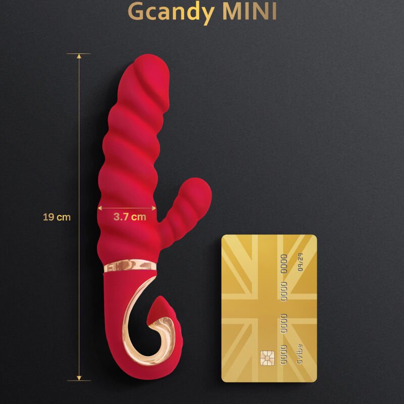 G - VIBE - GCANDY MINI RED SILICONE VIBRATOR - Kink&Play