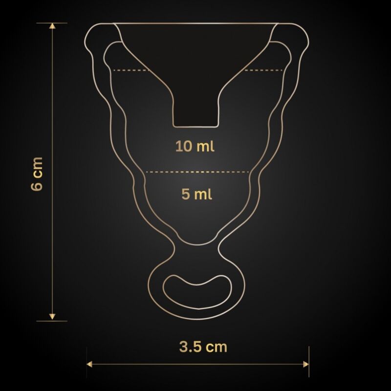 G - VIBE - GCUP BLACK MENSTRUAL CUP - Kink&Play
