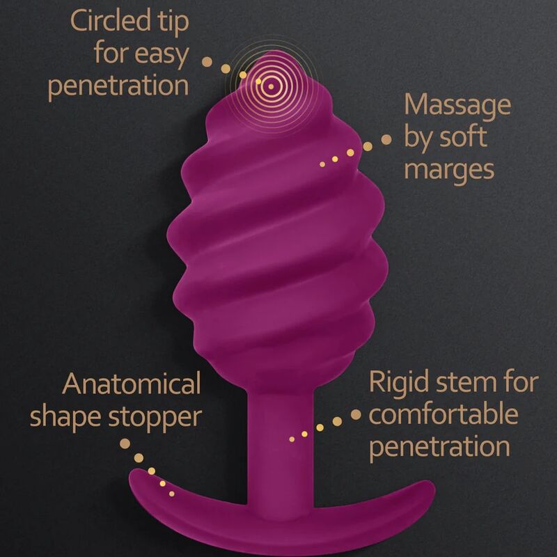 G - VIBE - GPLUG TWIST 2 PURPLE ANAL PLUG - Kink&Play