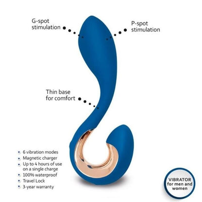G - VIBE - GPOP 2 G AND P POINT VIBRATOR INDIGO BLUE - Kink&Play