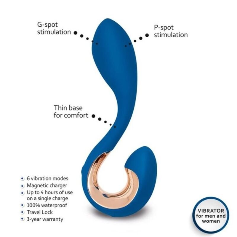G - VIBE - GPOP 2 G AND P POINT VIBRATOR INDIGO BLUE - Kink&Play