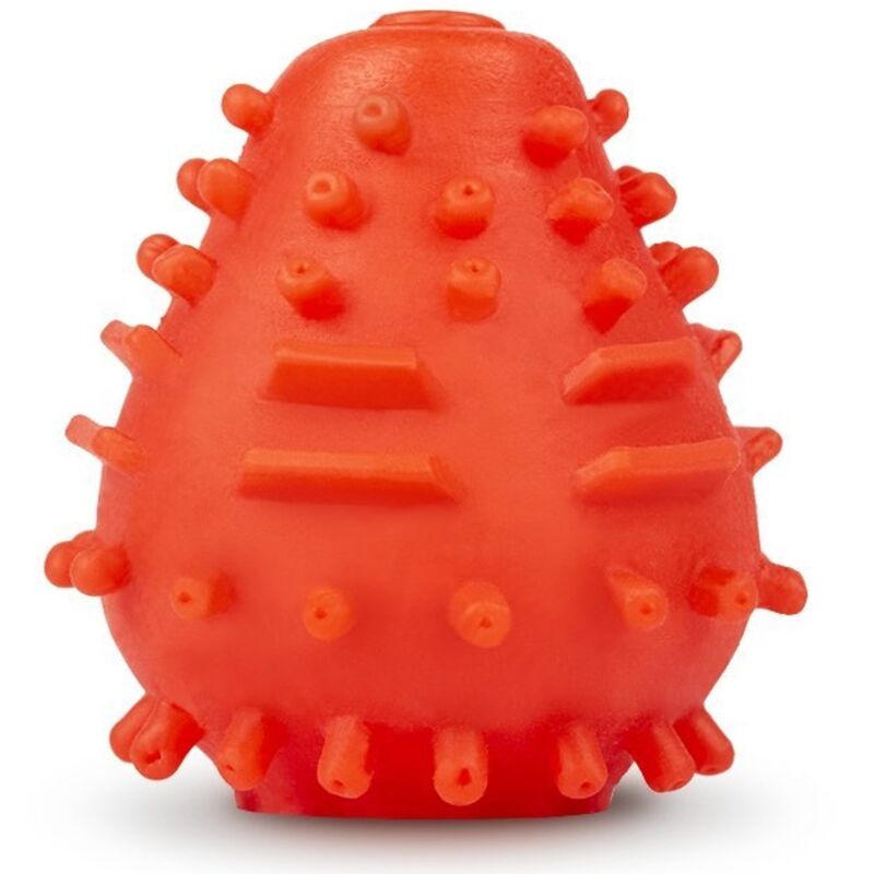 G - VIBE - REUSABLE TEXTURED MASTURBATOR EGG RED - Kink&Play