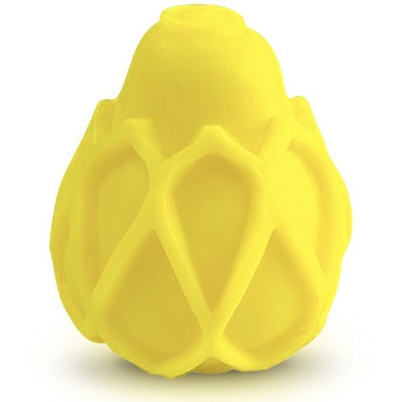 G - VIBE - REUSABLE YELLOW TEXTURED MASTURBATOR EGG - Kink&Play