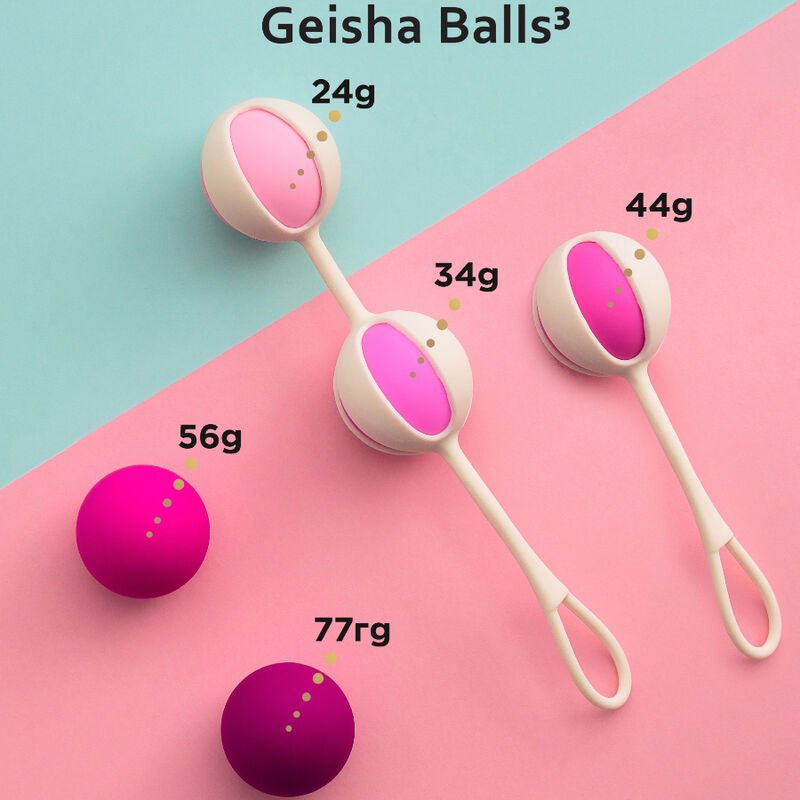 G - VIBE - SET 5 GEISHA BALLS3 PINK - Kink&Play