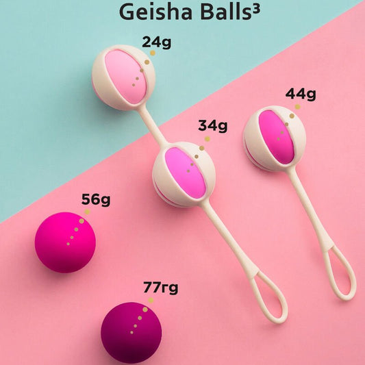 G - VIBE - SET 5 GEISHA BALLS3 PINK - Kink&Play