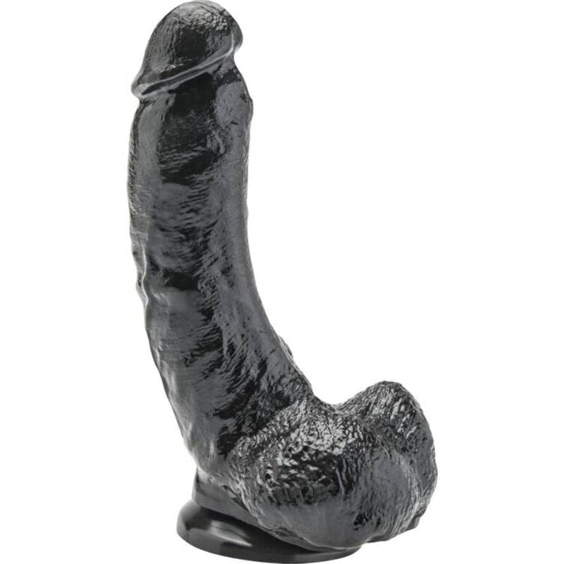 GET REAL - DILDO 20,5 CM WITH BALLS BLACK - Kink&Play