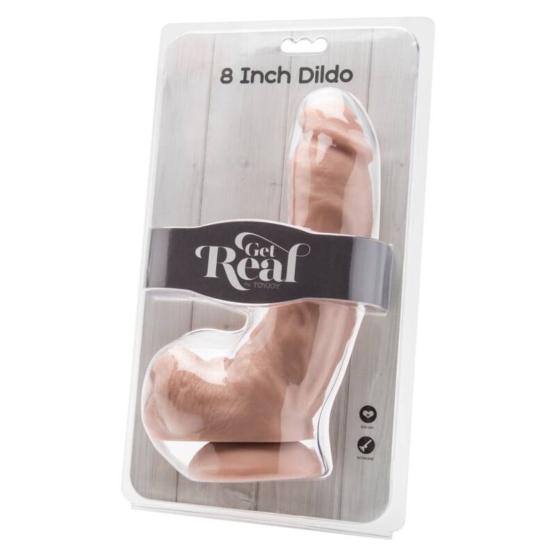 GET REAL - DILDO 20,5 CM WITH BALLS SKIN - Kink&Play